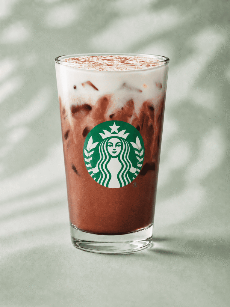 Starbucks Iced Dubai Chocolate Mocha