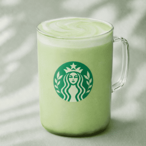 Starbucks Caramel Protein Matcha with caramel and protein milk