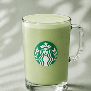 Starbucks Caramel Protein Matcha with steamed protein milk