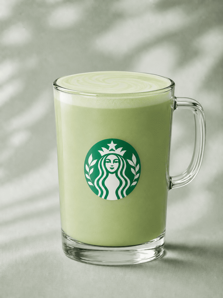 Starbucks Caramel Protein Matcha with steamed protein milk