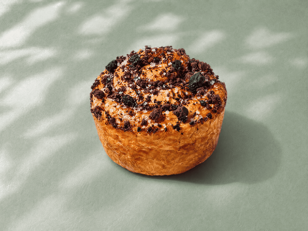 Starbucks Cookie Croissant Swirl with chocolate cookie topping