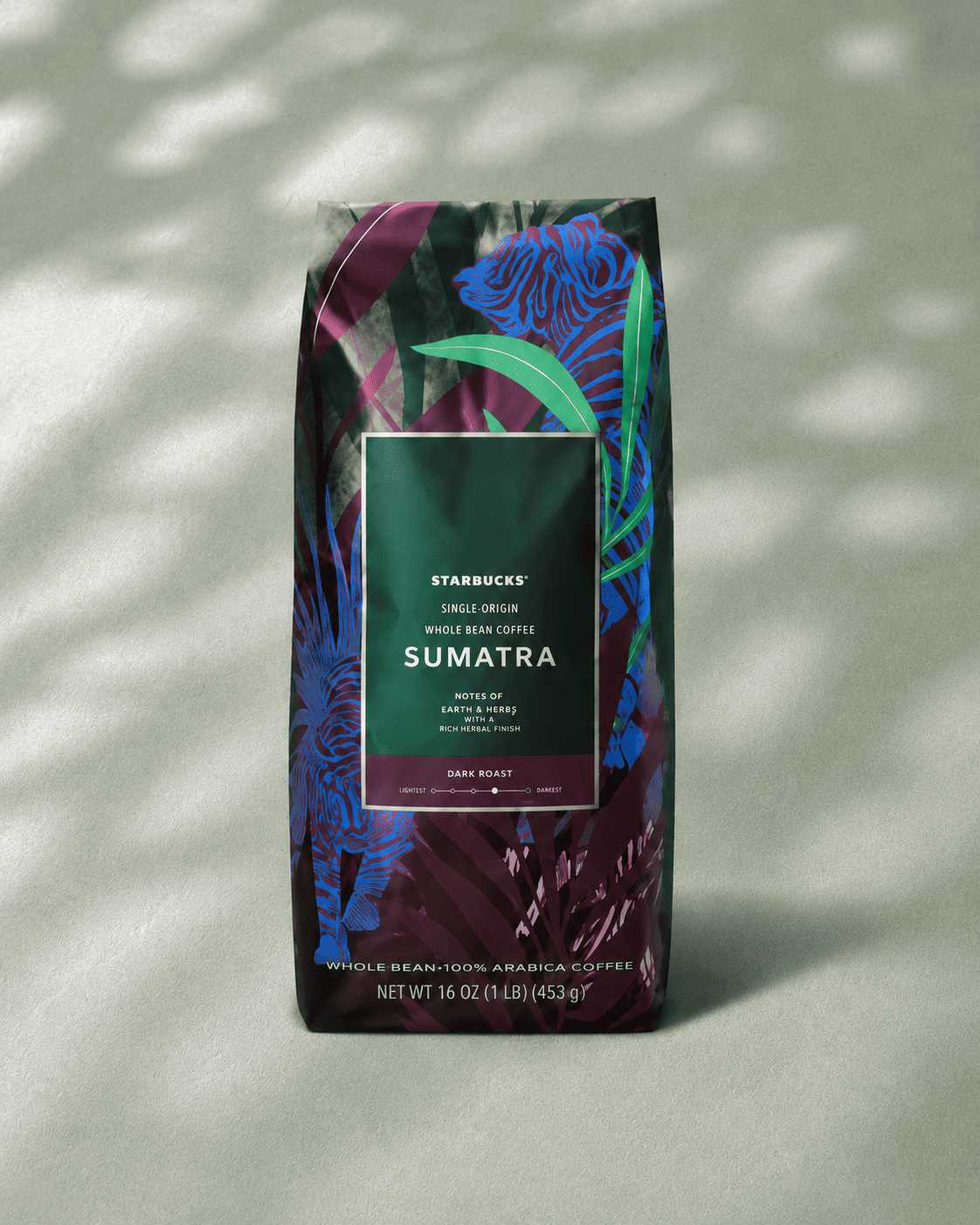 starbucks-decaf-sumatra.png Starbucks Decaf Sumatra Dark Roast Whole Bean Coffee 1 lb