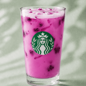 Starbucks Dragon Energy Drink with mango, dragonfruit and coconutmilk