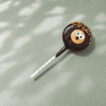 Starbucks Hedgehog Cake Pop with chocolatey icing