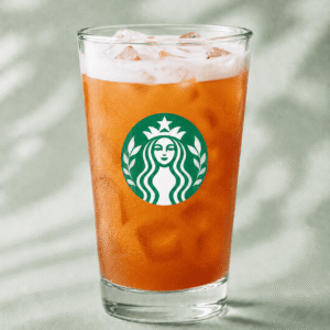 Starbucks Iced Chaider with chai and Strawberry Acai