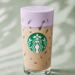 Starbucks Iced Lavender Cream Chai with lavender cold foam