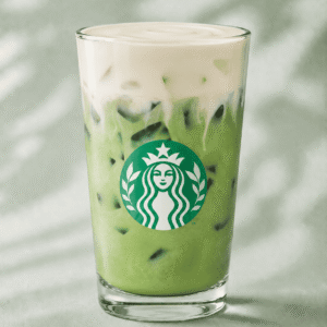 Starbucks Iced Mango Cream Matcha with mango cold foam