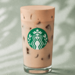 Starbucks Iced Orange Cream Chai with orange cream cold foam