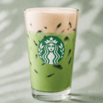 Starbucks Iced Orange Cream Matcha with orange cold foam