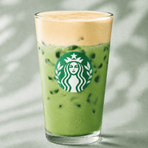 Starbucks Iced Pumpkin Cream Matcha with pumpkin cold foam