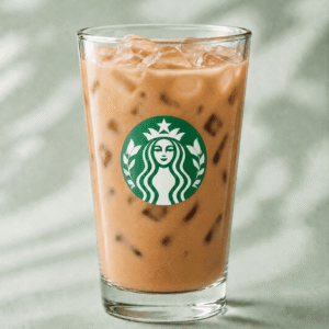Starbucks Iced Vanilla Protein Latte with espresso and protein milk