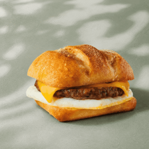Starbucks Impossible Breakfast Sandwich with egg and cheddar