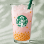 Starbucks Island Colada Energy Drink with mango pineapple pearls