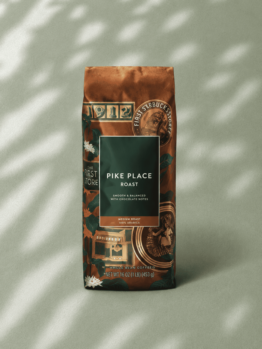 starbucks-pike-place-roast.png Starbucks Pike Place Roast Medium Roast Whole Bean Coffee