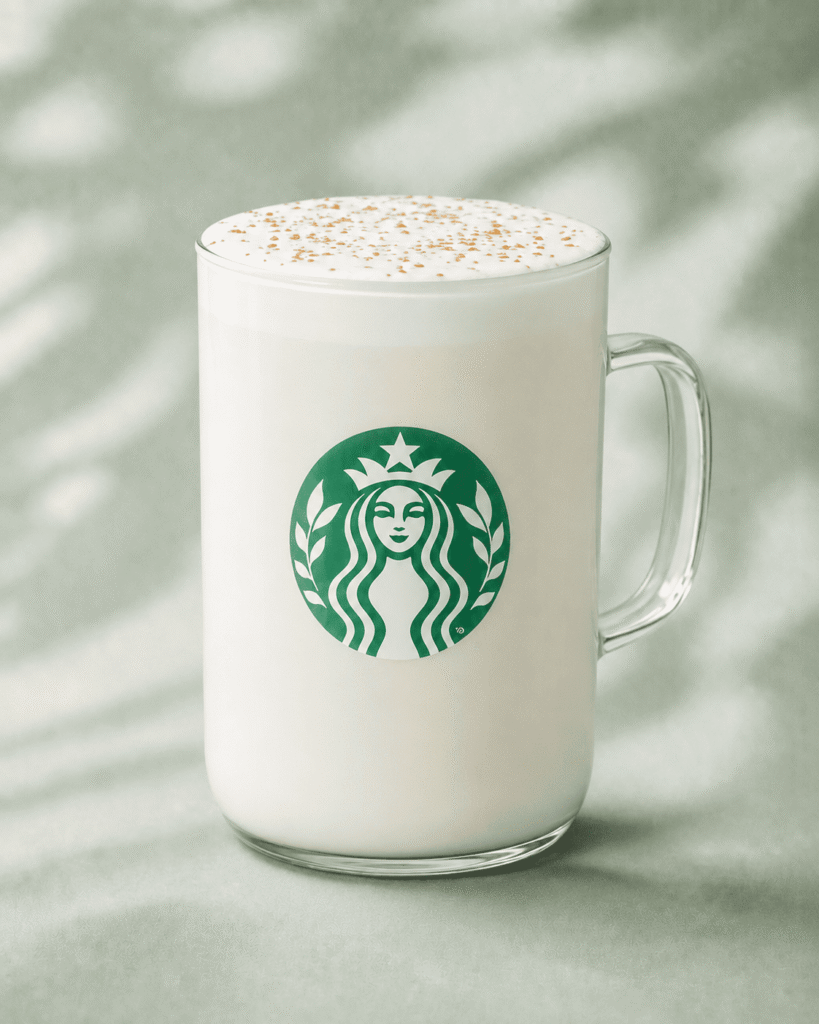 Starbucks Pistachio Crème with steamed milk and pistachio flavor