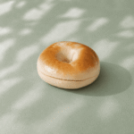 Starbucks Plain Bagel with soft chewy texture