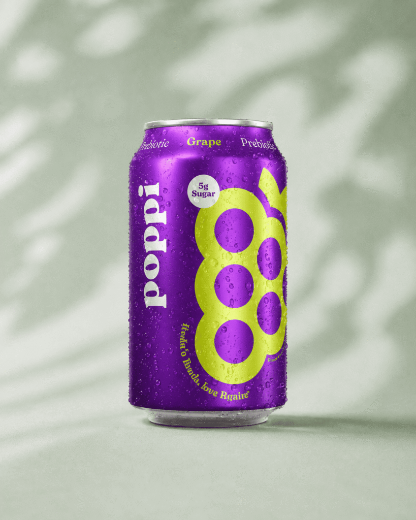 Starbucks Poppi Grape Soda 12 fl oz can