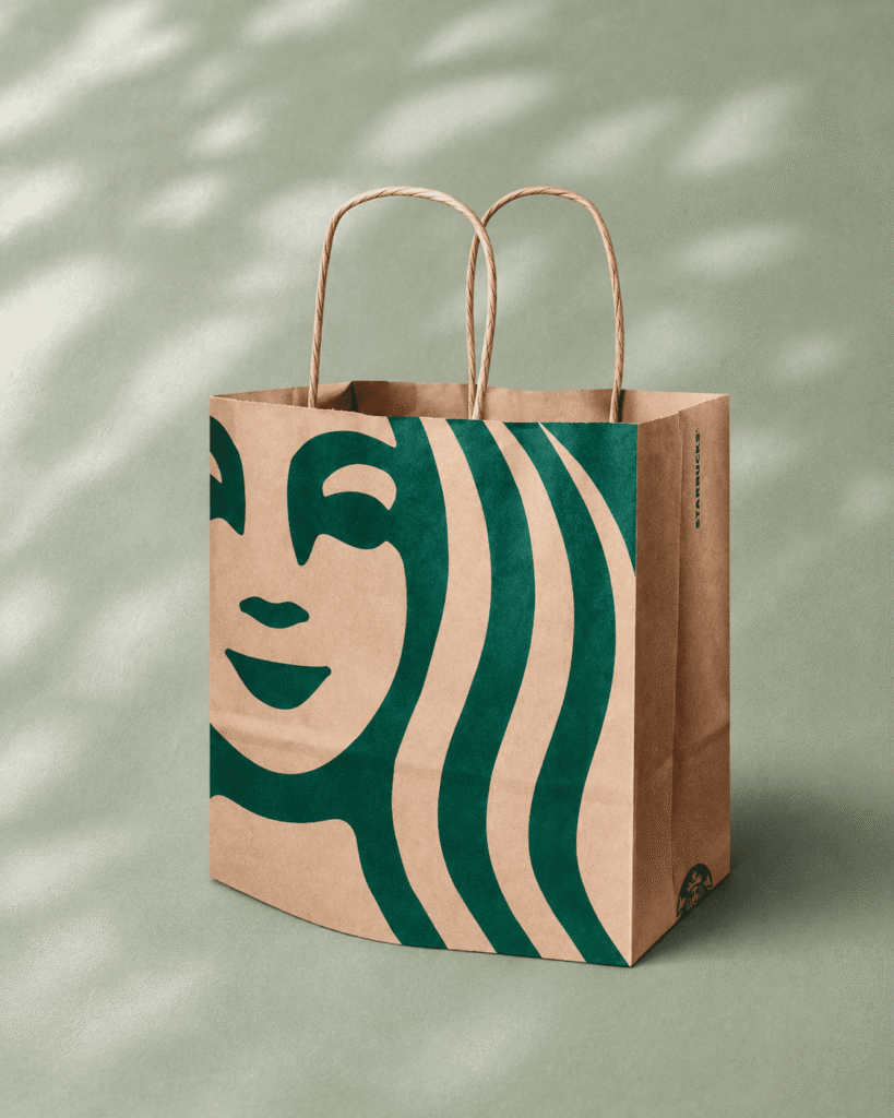 Starbucks Small Shopping Bag recyclable paper bag