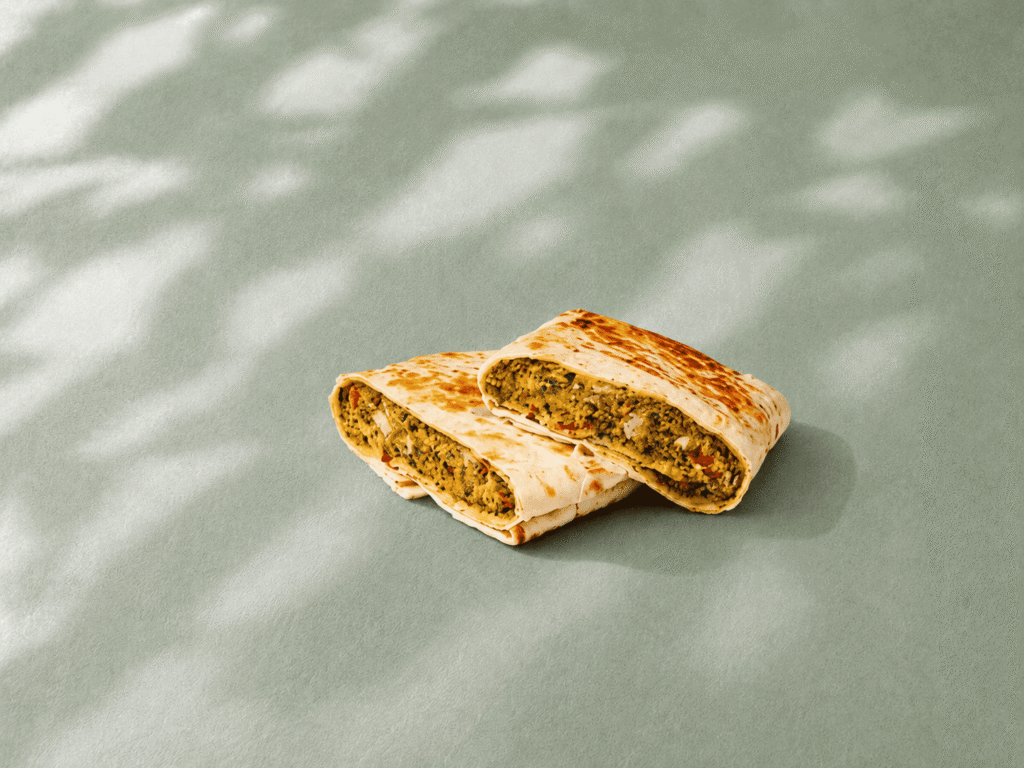 Starbucks Spicy Falafel Pocket with hummus and roasted peppers
