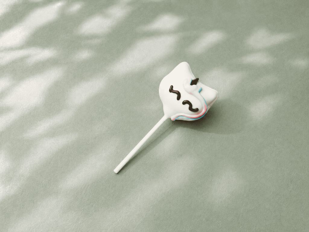 Starbucks Unicorn Cake Pop with white chocolatey coating