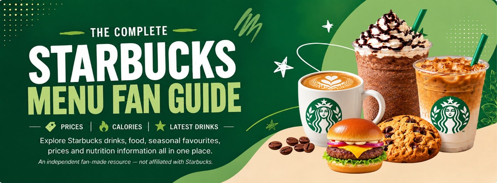 Starbucks menu banner