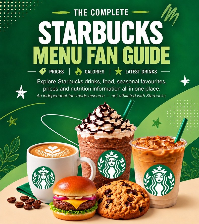 Starbucks menu banner